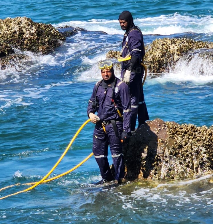 Underwater survey and inspection team